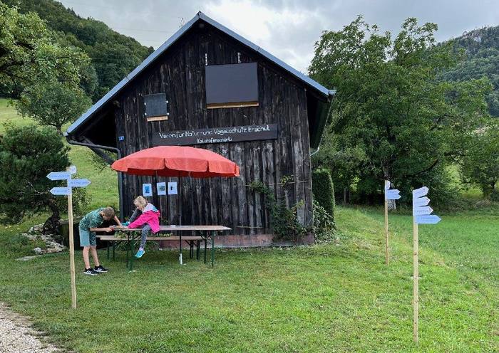 Einweihung des Fledermausquartiers